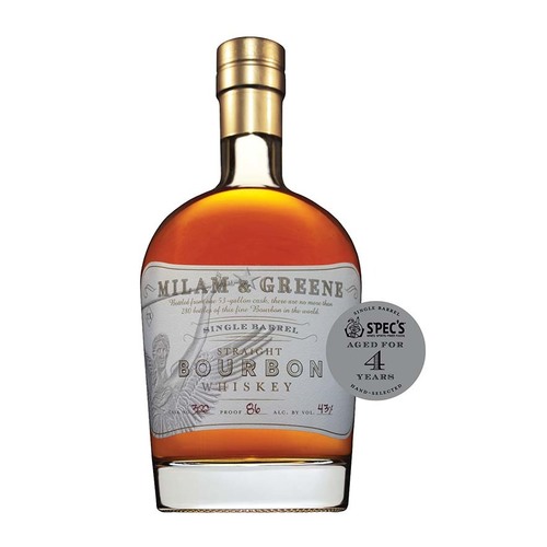 Zoom to enlarge the Spec’s Single Barrel • Milam & Greene 4yr