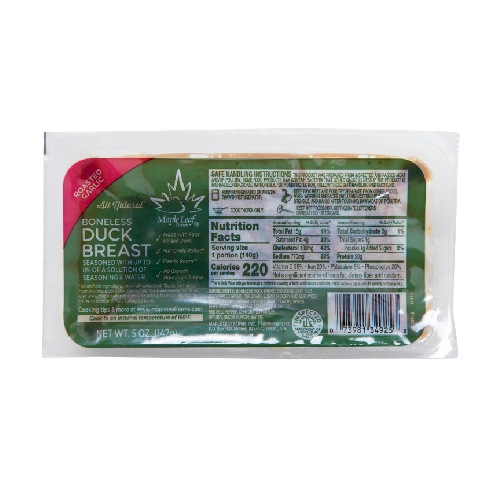 Zoom to enlarge the Meat• Maple Leaf All Natural Roasted Garlic Boneless Duck Breast 1pk