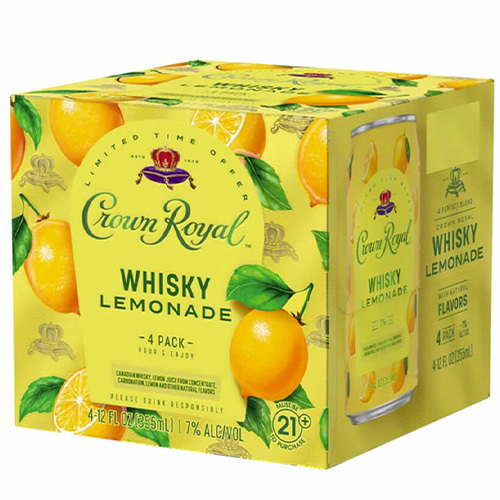 Zoom to enlarge the Crown Royal Cocktails • Whisky Lemonade 4pk-12oz