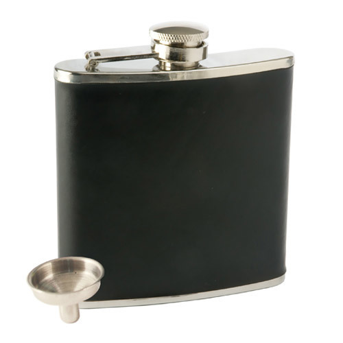 Zoom to enlarge the True Flask • Monte Carlo Faux Leather Black Ss