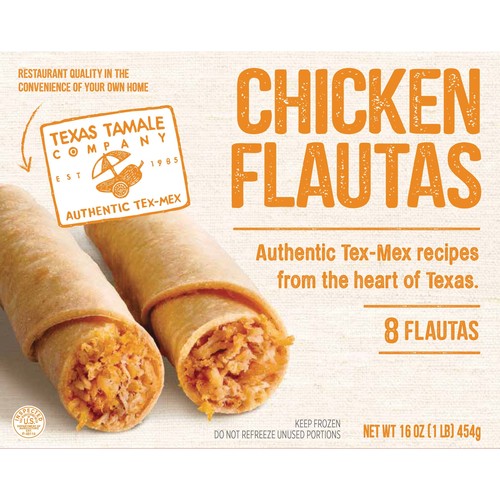 Zoom to enlarge the Texas Tamales Company • Chicken Flautas