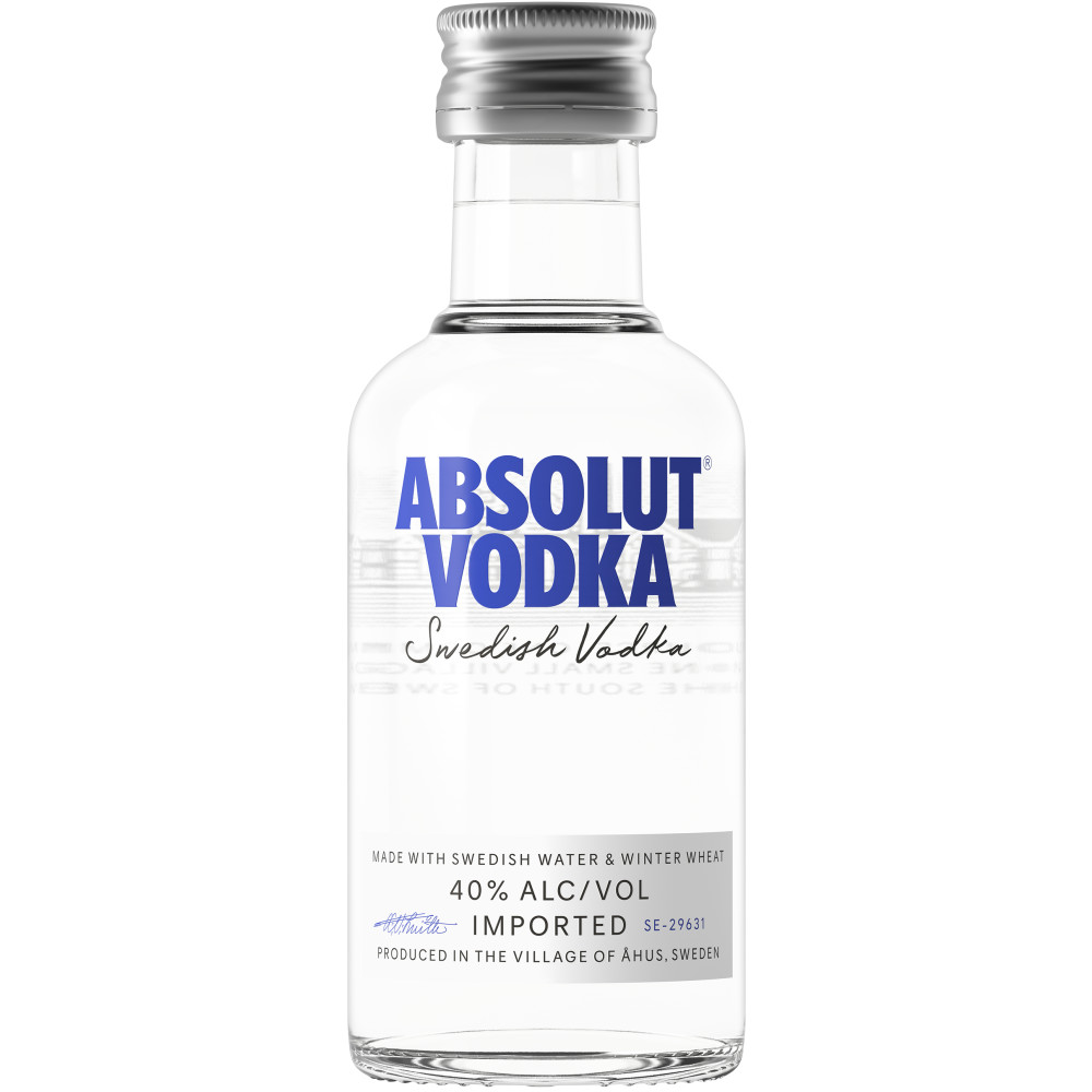 Absolut Vodka Mini 50ML Small Bottles