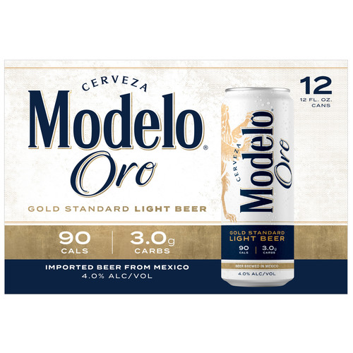 Clip mariposa béisbol fluido Modelo Oro Light Lager • 12pk Cans