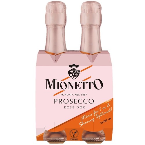 Zoom to enlarge the Mionetto Prestige Gran Rose Extra Dry Italian Sparkling 2pk