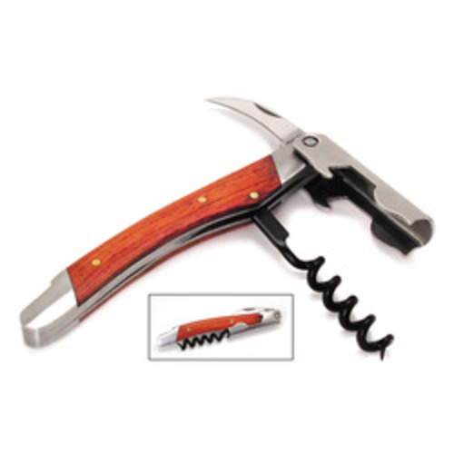 Zoom to enlarge the Co-rect #wcs804 Slim Wood Handle Corkscrew