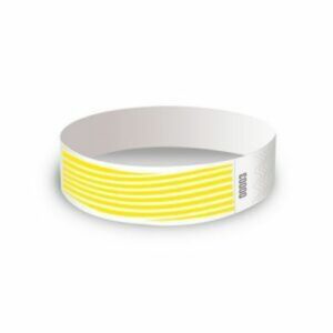 Wrist Bands Stripe Yellow Glow