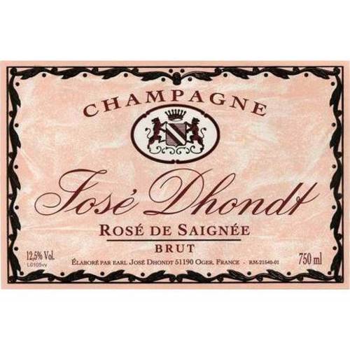 Zoom to enlarge the Jose Dhondt Brut Rose De Saignee Champagne Rose Pinot Noir