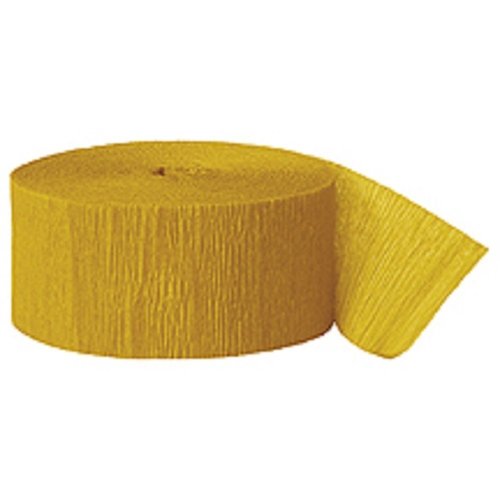 Unique Crepe Streamer • Goldenrod