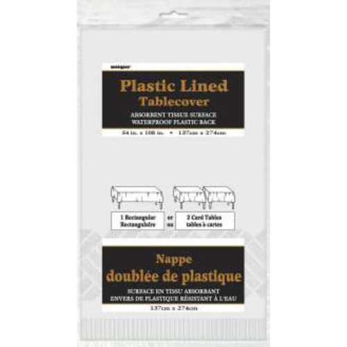 Unique Table Cover • White Paper Poly