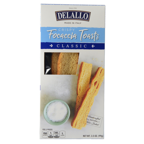 Zoom to enlarge the Delallo Focaccia Toasts Classic