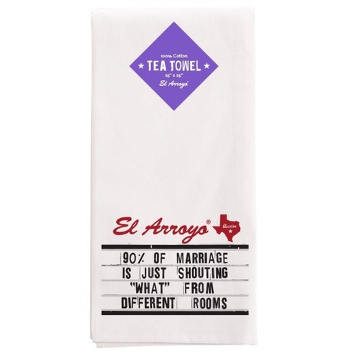 Zoom to enlarge the El Arroyo Towel • 90% Of Marriage  Cotton