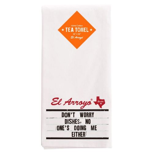 Zoom to enlarge the El Arroyo Towel • Don’t Worry Dishes  Cotton