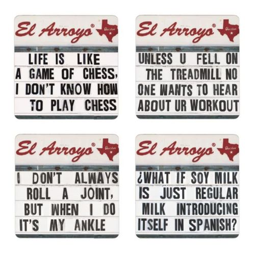 Zoom to enlarge the El Arroyo Coaster Set • Fan Favorites Set Of 4