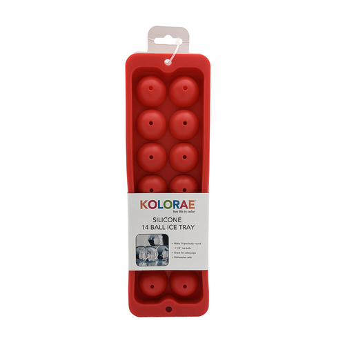 Zoom to enlarge the Blueoco Ice Molds • 14 Spheres Red 1.5″ Diameter