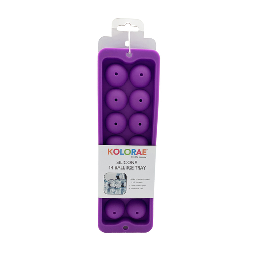 Zoom to enlarge the Blueoco Ice Mold • 14 Spheres Purple 1.5″ Diameter