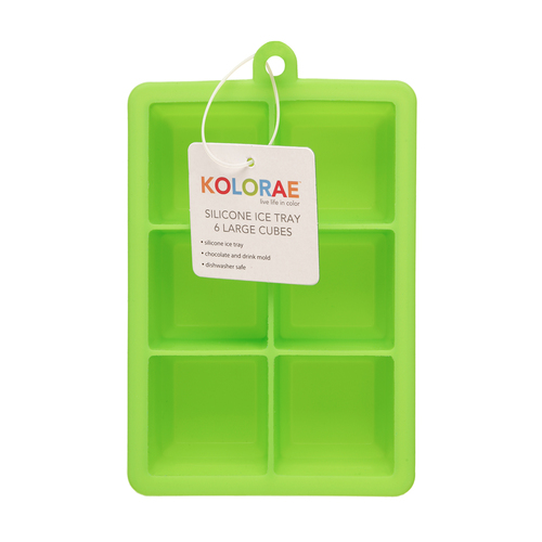 Zoom to enlarge the Blueoco Ice Mold • 6 Cubes Green 1.75″ Square