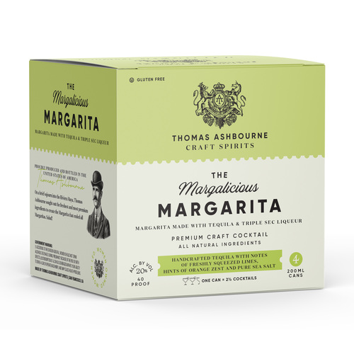 Zoom to enlarge the Thomas Ashbourne Cocktails • Margarita 4pk-200ml