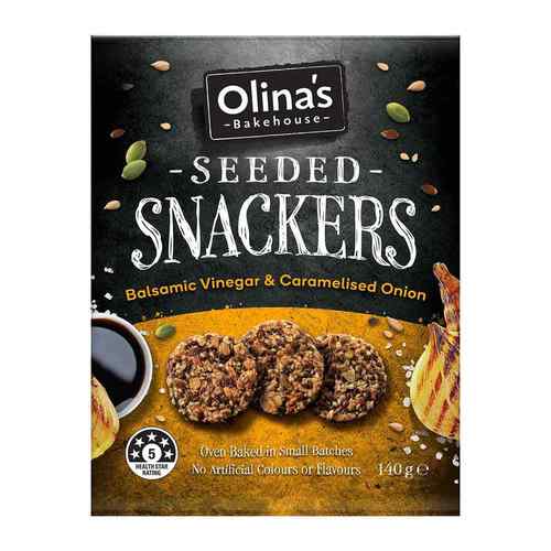 Zoom to enlarge the Olina’s Balsamic & Onion Crackers