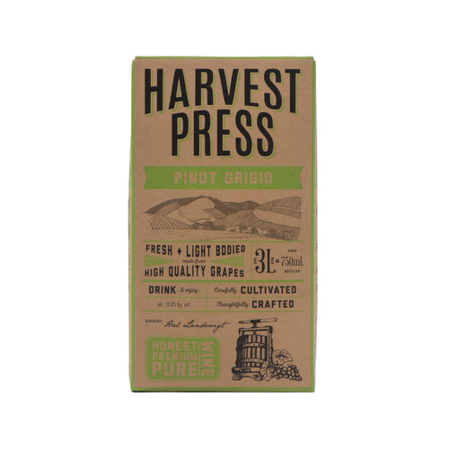 Zoom to enlarge the Harvest Press Pinot Grigio (3l Box)