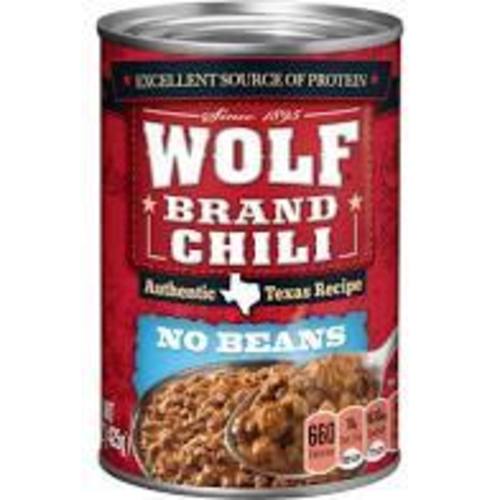 Zoom to enlarge the Wolf Brand Chili • Plain No Beans