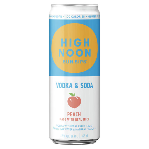 Zoom to enlarge the High Noon Sun Sips • Peach (Case Of 24)