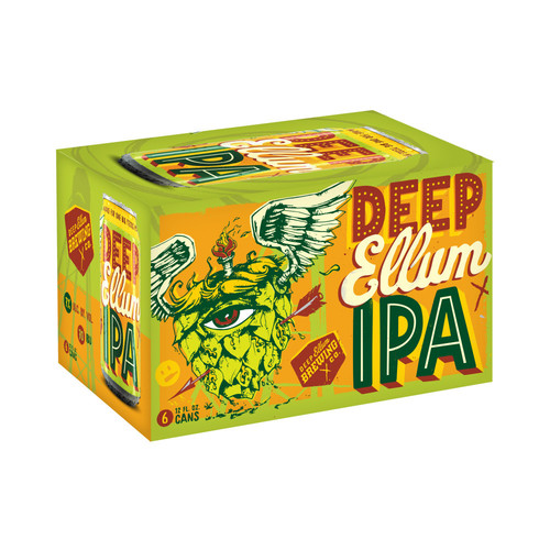 Deep Ellum EASY PEASY IPA Craft Beer Can Shaped Glass - Dallas