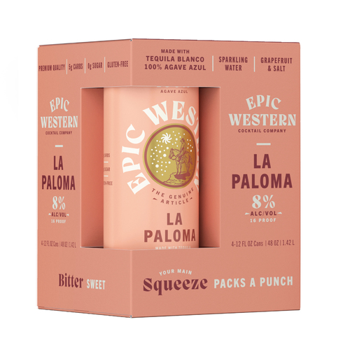 Zoom to enlarge the Epic Western Cocktails &bull; Paloma 4pk-12oz