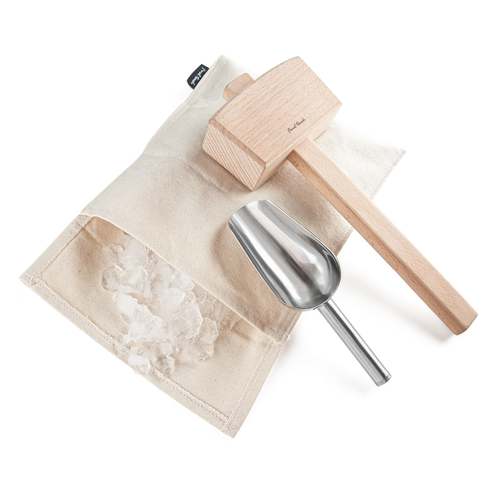 LEWIS ICE BAG AND WOOD MALLET SET