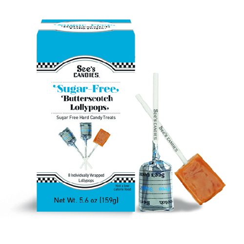 Zoom to enlarge the See’s Sugar Free Butterscotch Lollypops Candy