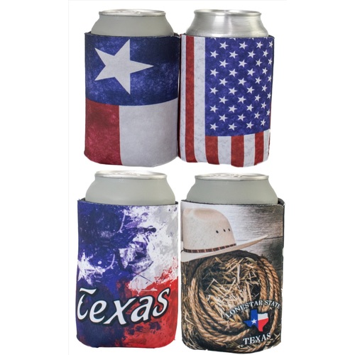 Zoom to enlarge the Us Poly Can Sleeve • Texas Theme Assortment