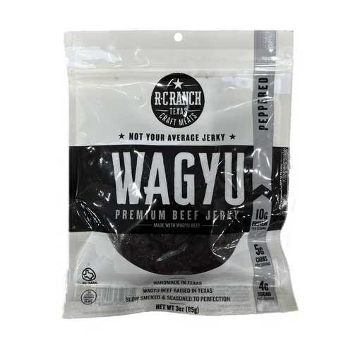 Zoom to enlarge the R-c Ranch Wagyu Jerky • Peppered