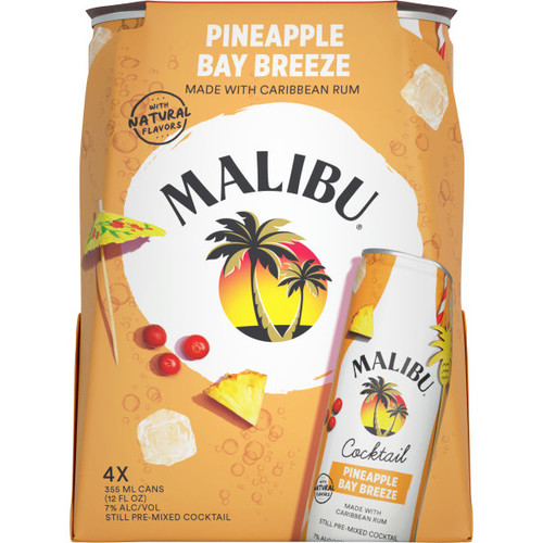 Zoom to enlarge the Malibu Cocktails • Pineapple Breeze Cans 4pk-12oz