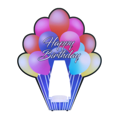 Zoom to enlarge the Happy Birthday Balloons Bottle Presenter