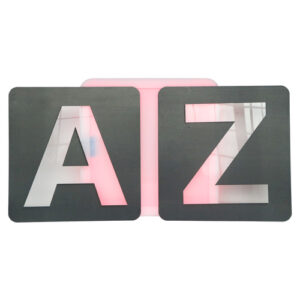 Led Letter Box Shield with  Letters A-z