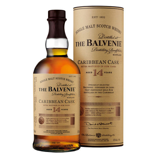 Zoom to enlarge the The Balvenie 14 Year Old Caribbean Cask Single Malt Scotch Whisky