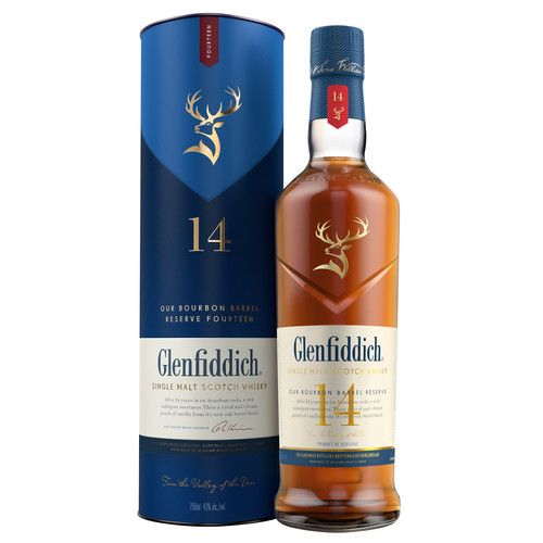 Zoom to enlarge the Glenfiddich 14 Year Old Bourbon Barrel Reserve Single Malt Scotch Whisky