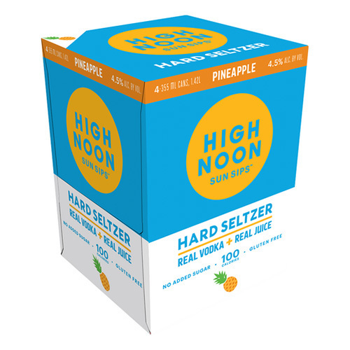 Zoom to enlarge the High Noon Pineapple Vodka Hard Seltzer 4pk