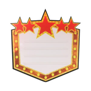 Bottle Service Star Marquee Sign with  3 Sets Of Letters
