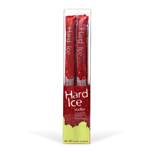 Zoom to enlarge the Hard Ice Vodka Freezies • Wild Raspberry 6pk-200ml