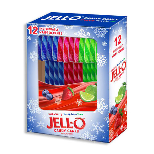 Zoom to enlarge the Holiday • Jell-o Candy Canes 12ct