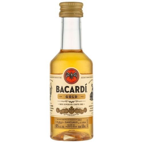 Zoom to enlarge the Bacardi Rum • Gold 50ml (Each)
