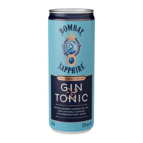 Kit cocktail Bombay Sapphire & Tonic 50cl