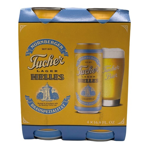Zoom to enlarge the Tucher Helles Lager • 4pk 16.9oz Can