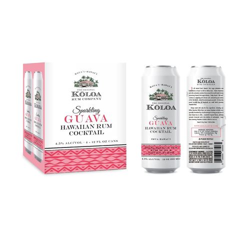 Zoom to enlarge the Koloa Sparkling Cocktail • Guava 4pk-355ml