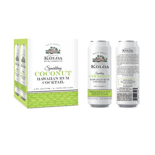 Zoom to enlarge the Koloa Sparkling Cocktail • Coconut 4pk-355ml