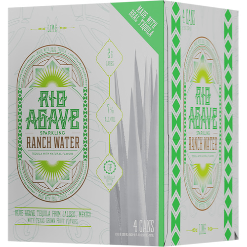 Zoom to enlarge the Rio Agave Texas Ranch Water • Lime 4pk-12oz