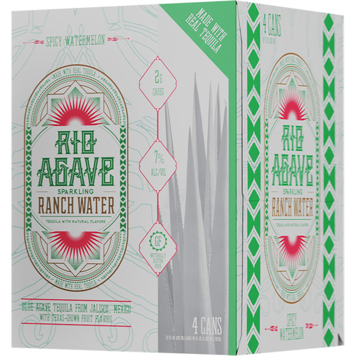 Zoom to enlarge the Rio Agave Texas Ranch Water • Spicy Watermelon 4pk