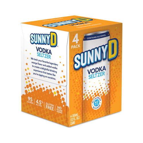 Zoom to enlarge the Sunny D Vodka Seltzer 4pk-12oz