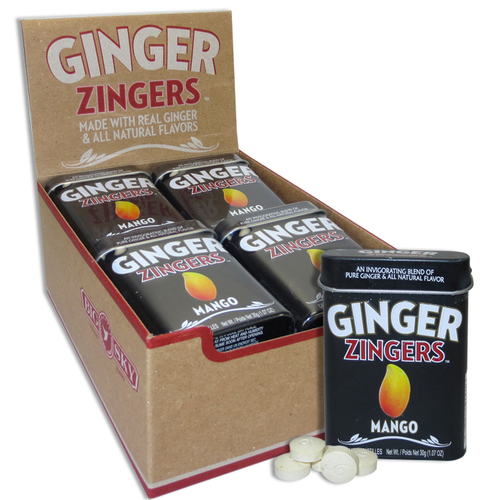 Zoom to enlarge the Ginger Zingers Mango Candy In Tin