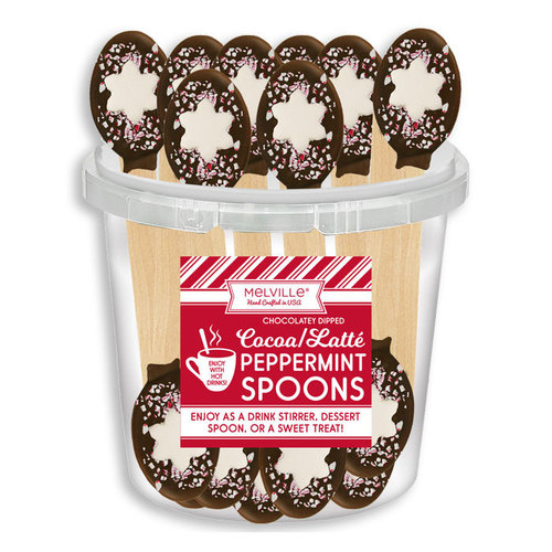Zoom to enlarge the Holiday &bull; Melville Spoon Peppermint Chocolate With Mallow Star